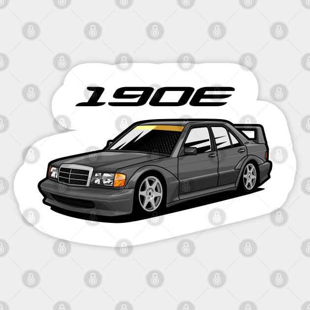 Mercedes Benz 190 E Sticker by celengan